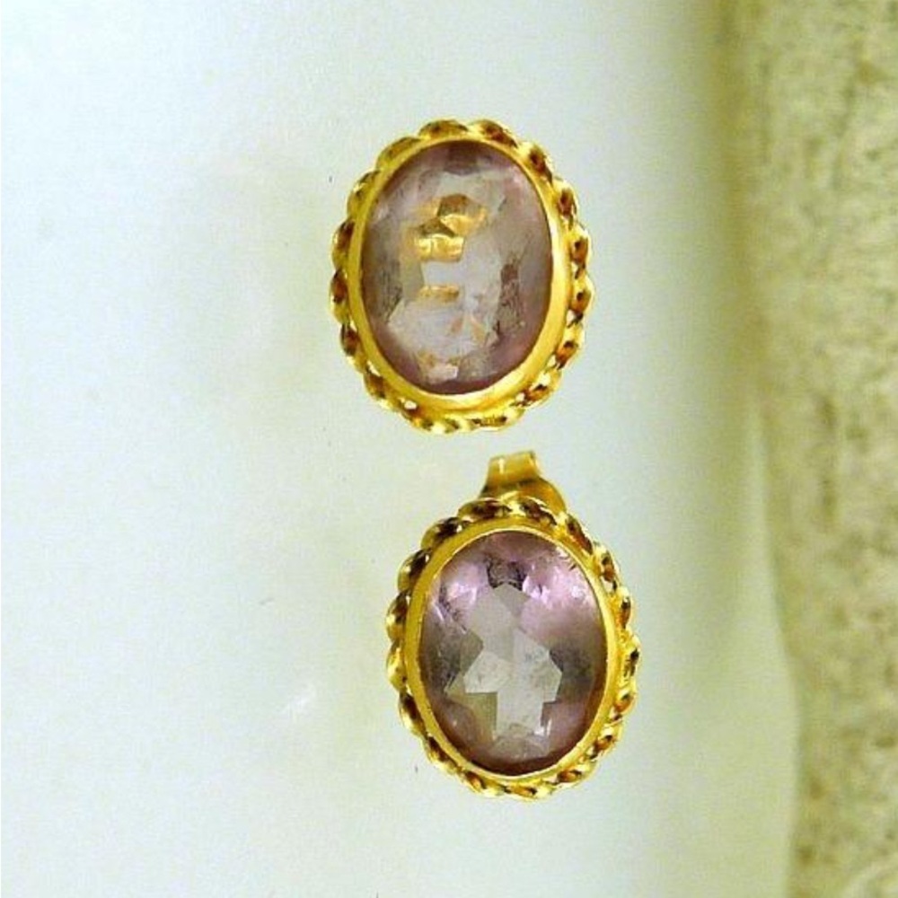 14kt Amethyst Earrings